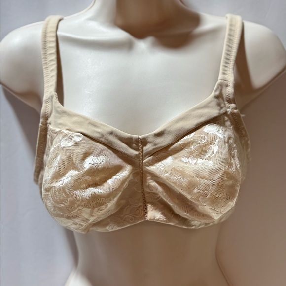 Wacoal Awareness Full Figure Seamless Wire Free Bra Sand 38D - Picture 3 of 15